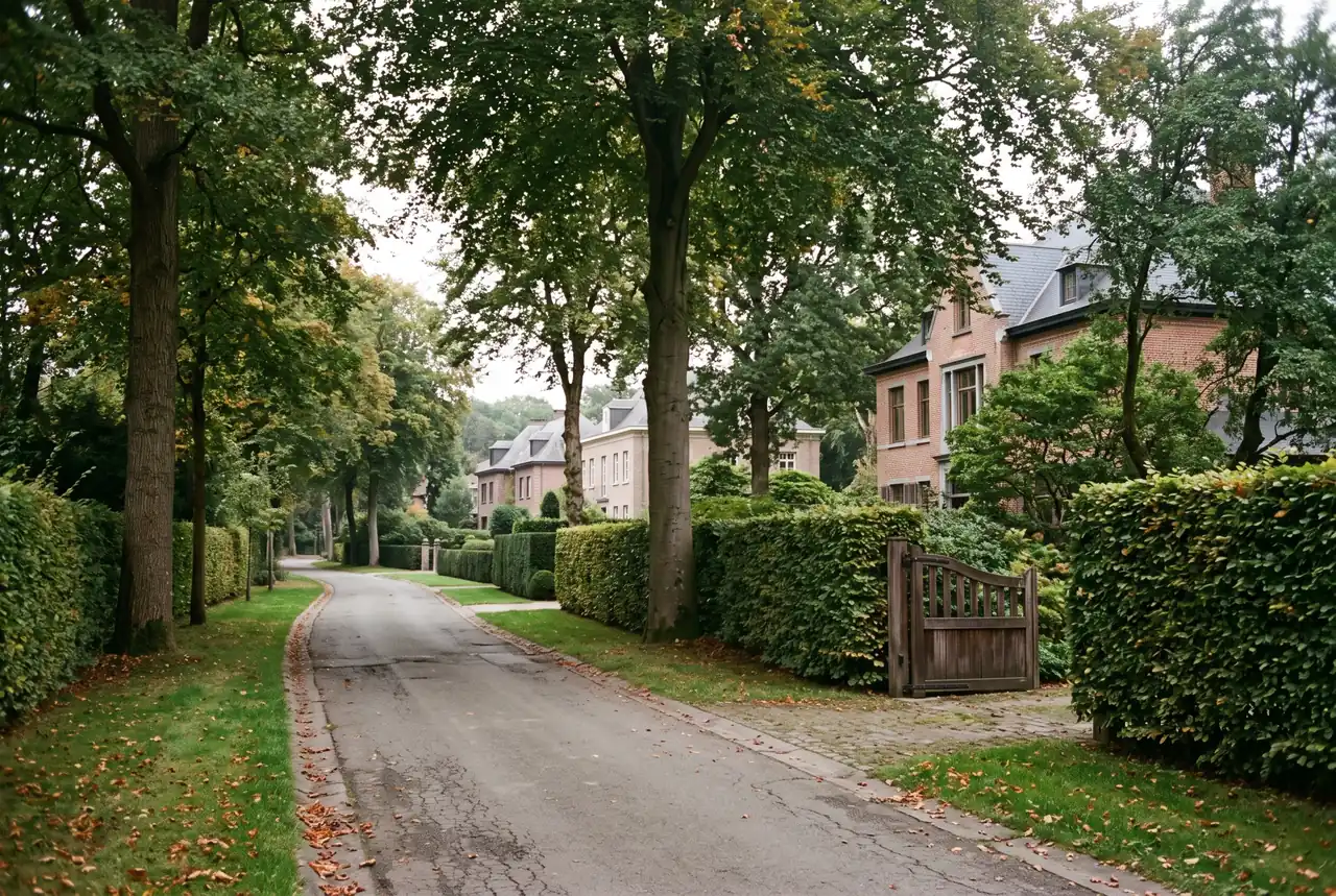 Avenue résidentielle arborée à Waterloo