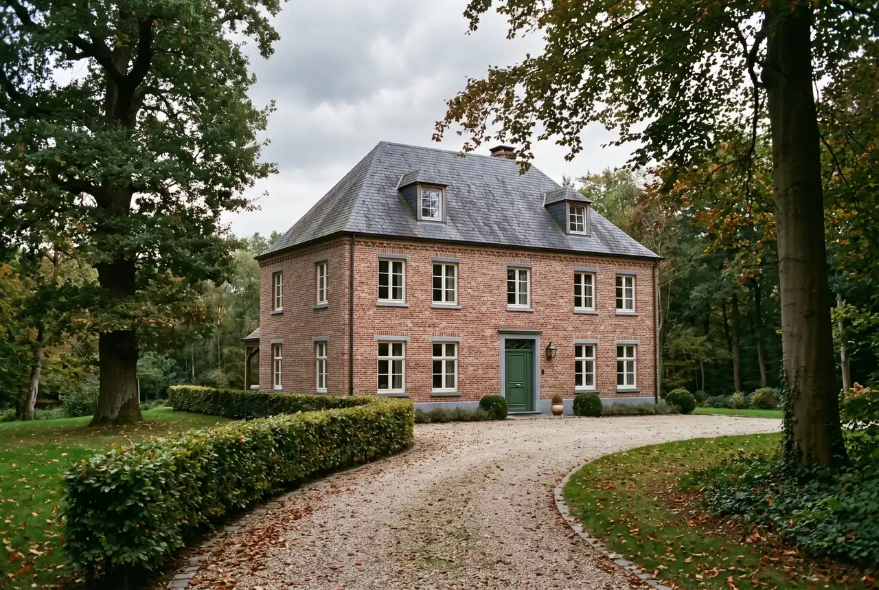 Villa en briques du Brabant wallon